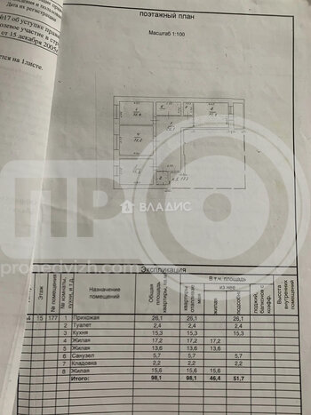 Миниатюра 3к, 15/16 К, Россия, Воронеж, Московский проспект, 114, 98.2 кв.м