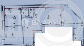 Миниатюра 2к, 12/16 К, Россия, Воронеж, улица Антонова-Овсеенко, 1В, 69.1 кв.м