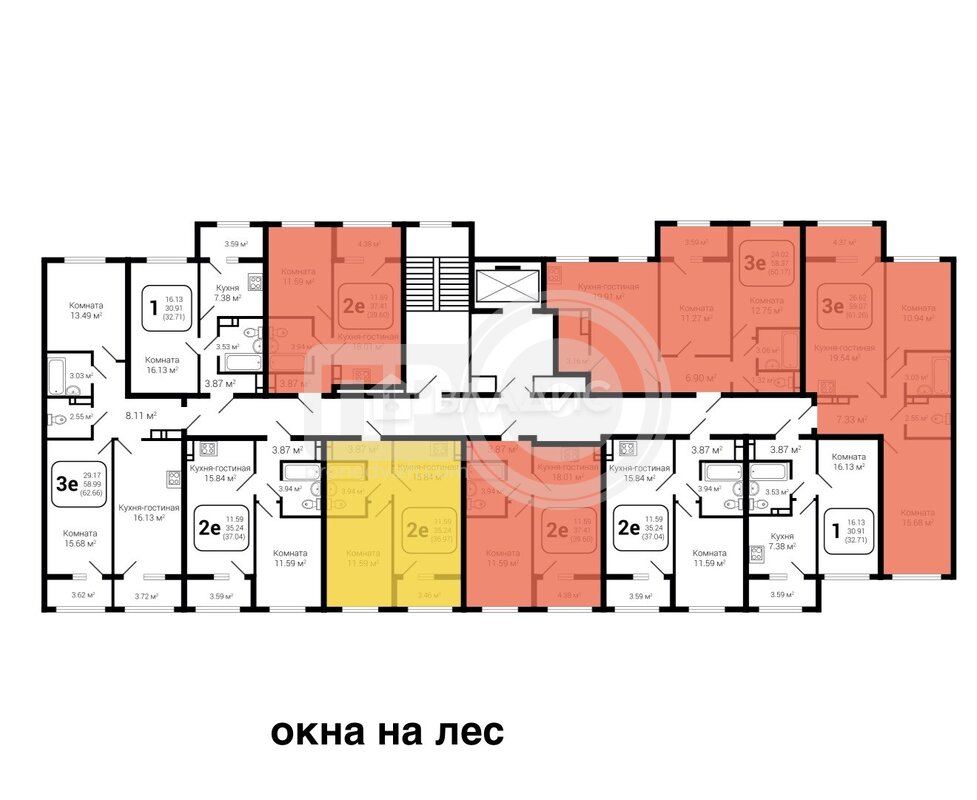 1к, 9/10 П, Россия, Воронежская область, село Новая Усмань, бульвар Художников, 4, 37 кв.м