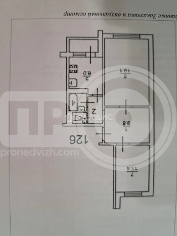 Миниатюра 2к, 9/10 П, Россия, Воронеж, улица Коренцова, 11, 55 кв.м