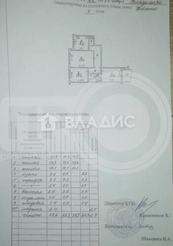 Миниатюра 3к, 9/9 П, Россия, Воронеж, улица Владимира Невского, 22, 65.6 кв.м